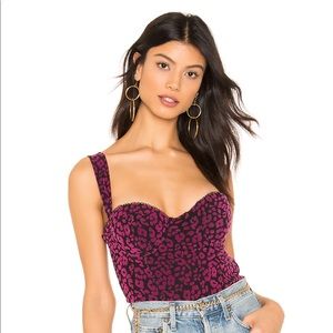 NBD magenta and black tank top